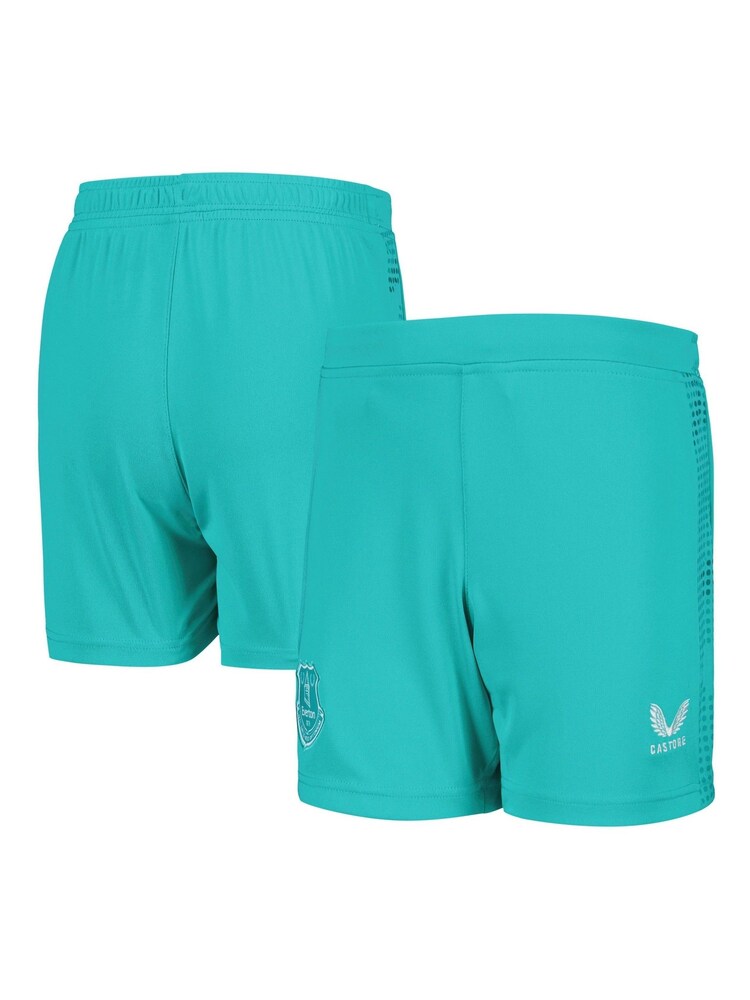 Castore Green Kids Everton Away Goalkeeper Shorts 2024-25 - Image 1 of 3