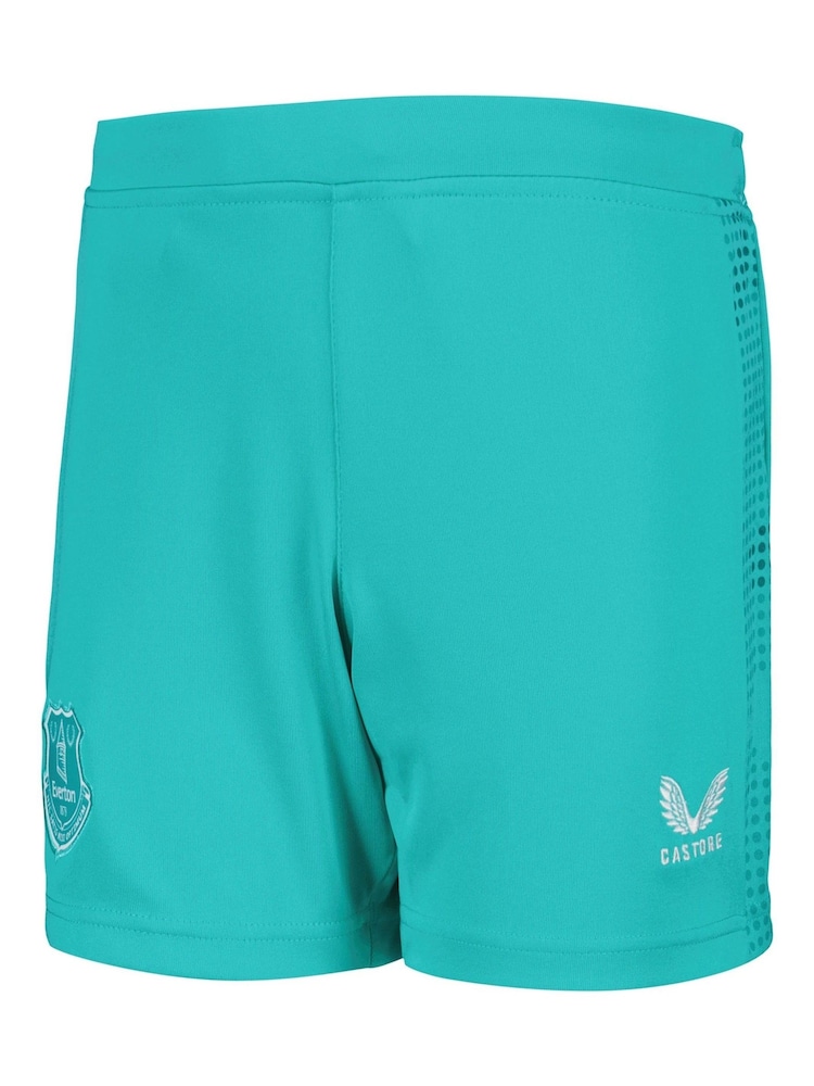 Castore Green Kids Everton Away Goalkeeper Shorts 2024-25 - Image 3 of 3