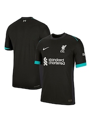 Nike Black Liverpool Away Dri-FIT ADV Match Shirt 2024-25 - Image 1 of 3