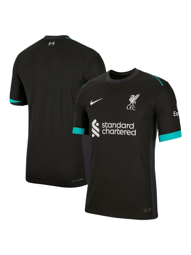 Nike Black Liverpool Away Dri-FIT ADV Match Shirt 2024-25 - Image 1 of 3