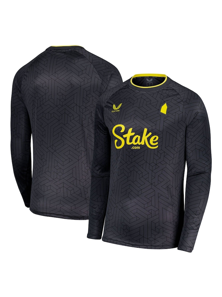 Castore Grey Long Sleeve Everton Away Replica Shirt 2024-25 - Image 1 of 3
