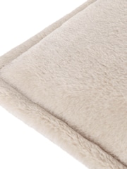 furn. Natural Large Kallu Reversible Faux Fur Cushion - Image 3 of 4