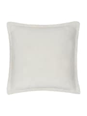 furn. Ecru Large Kallu Reversible Faux Fur Cushion - Image 1 of 4