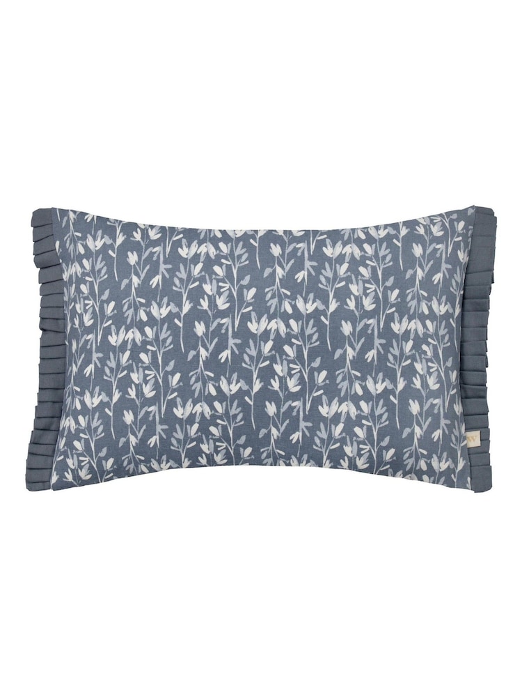 Wylder Belle Floral Print 100% Cotton Frilled Cushion - Imagem 1 de 5