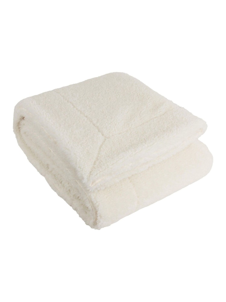 Yard Ecru Olann Shearling Fleece Throw - Image 1 of 4