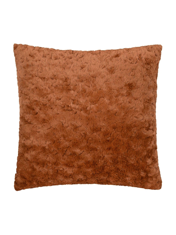 furn. Megeve Mottled Faux Fur Cushion - Imagen 1 de 3
