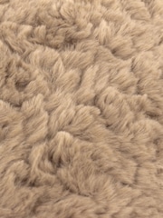 furn. Natural Megeve Mottled Faux Fur Cushion - Image 3 of 3
