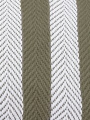 Yard Khaki Benton Herringbone 100% Cotton Cushion - Image 3 of 3