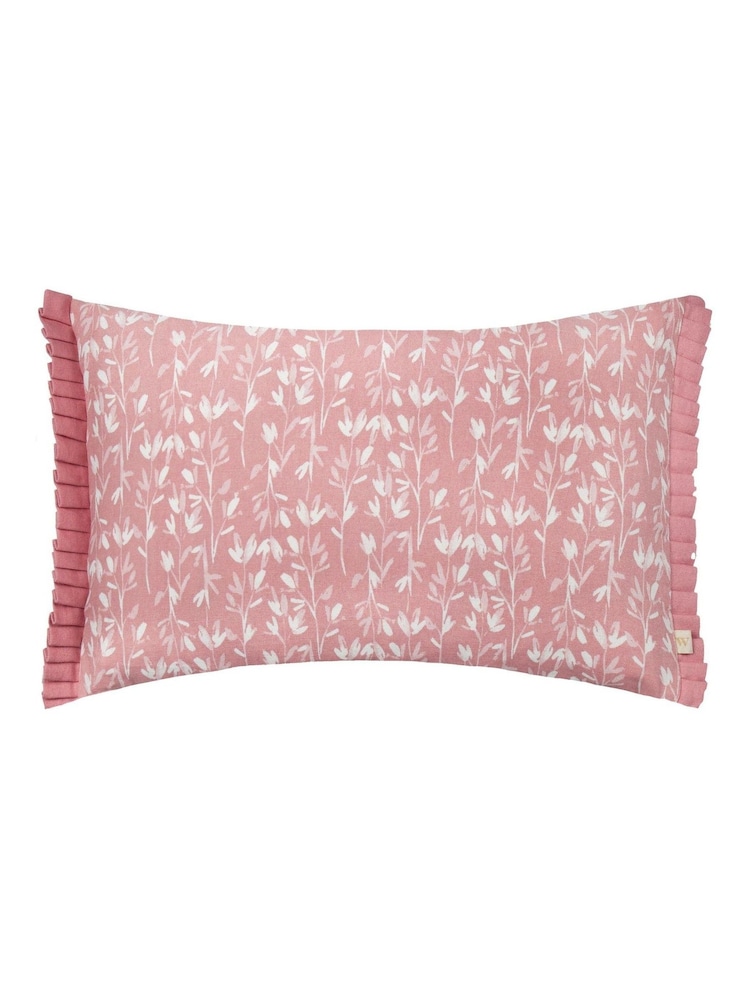 Wylder Belle Floral Print 100% Cotton Frilled Cushion - Imagem 1 de 5