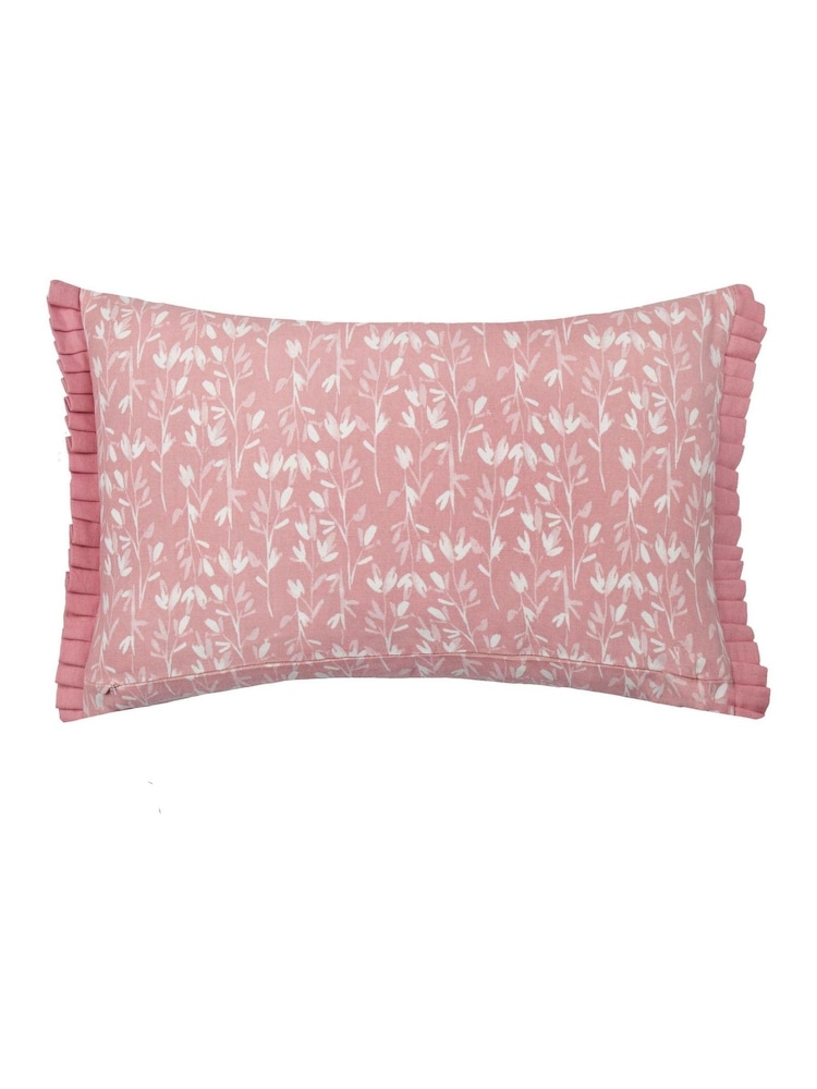 Wylder Belle Floral Print 100% Cotton Frilled Cushion - Imagem 2 de 5