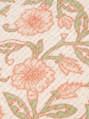 Paoletti Coral Seventy Three Delphine Floral Tasselled 100% Cotton Cushion - Image 5 of 5