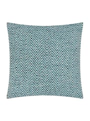 Wylder Teal Croft Jacquard Cushion - Image 1 of 6