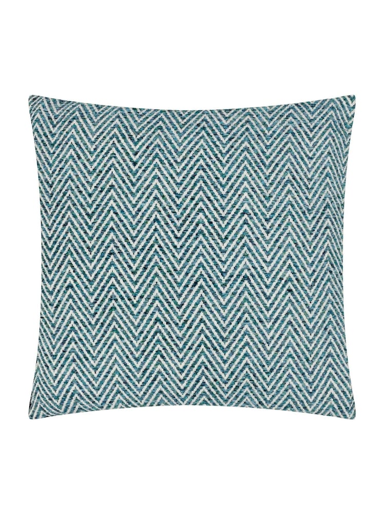 Wylder Teal Croft Jacquard Cushion - Image 1 of 6