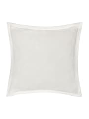 Paoletti Natural Winter Warmest Wishes Embroidered 100% Cotton Cushion - Image 2 of 4