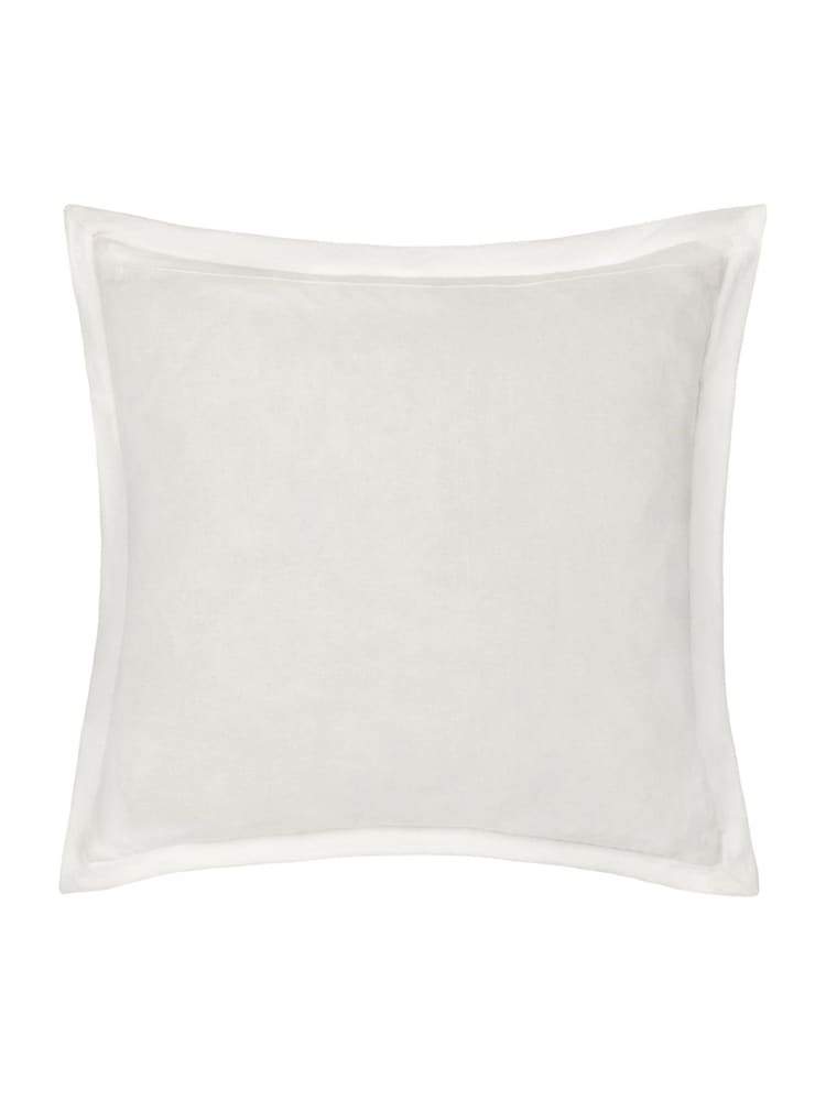 Paoletti Natural Winter Warmest Wishes Embroidered 100% Cotton Cushion - Image 2 of 4