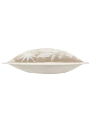 Paoletti Natural Winter Warmest Wishes Embroidered 100% Cotton Cushion - Image 3 of 4