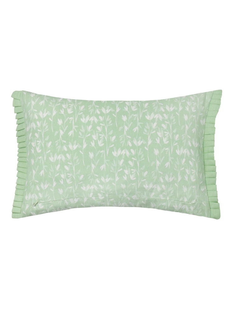 Wylder Belle Floral Print 100% Cotton Frilled Cushion - Imagem 2 de 5