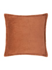 furn. Rust Large Kallu Reversible Faux Fur Cushion - Image 1 of 4