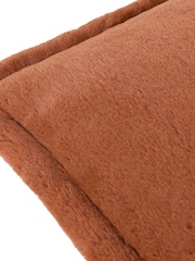furn. Rust Large Kallu Reversible Faux Fur Cushion - Image 3 of 4