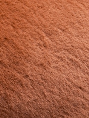 furn. Rust Large Kallu Reversible Faux Fur Cushion - Image 4 of 4