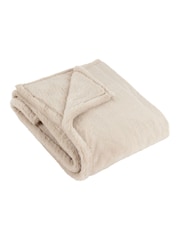 Furn Natural Kallu Reversible Faux Fur Throw - Image 1 of 2
