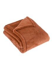 Furn Rust Kallu Reversible Faux Fur Throw - Image 1 of 2
