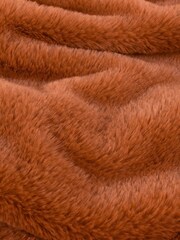 Furn Rust Kallu Reversible Faux Fur Throw - Image 2 of 2