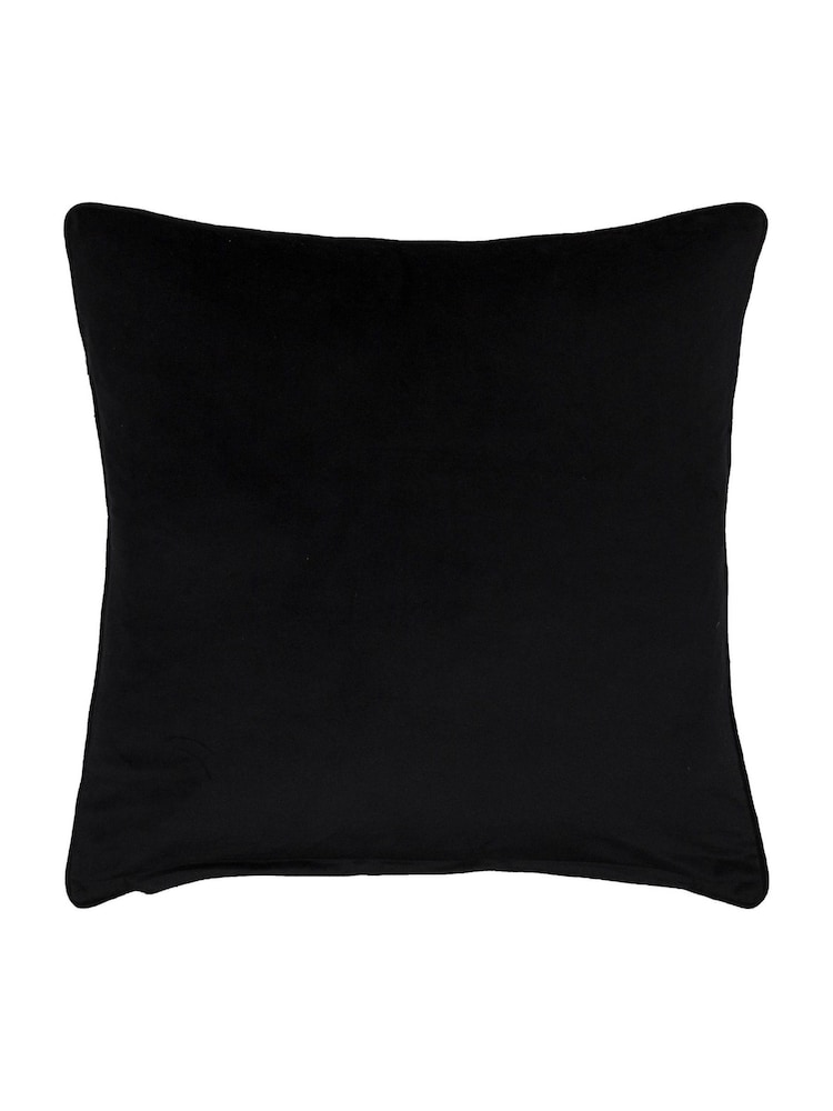 HÖEM Black/White Caval Jacquard Chenille Cushion - Image 2 of 5