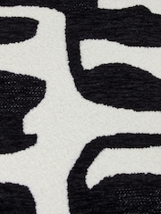HÖEM Black/White Caval Jacquard Chenille Cushion - Image 4 of 5