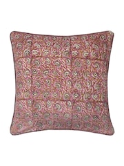 Paoletti Rose Violet Seventy Three Chedworth Piped 100% Cotton Cushion - Image 1 of 4