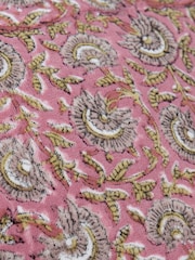 Paoletti Rose Violet Seventy Three Chedworth Piped 100% Cotton Cushion - Image 4 of 4