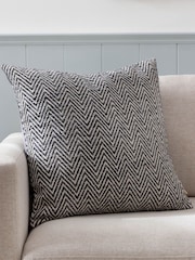 Wylder Charcoal Croft Jacquard Cushion - Image 1 of 6