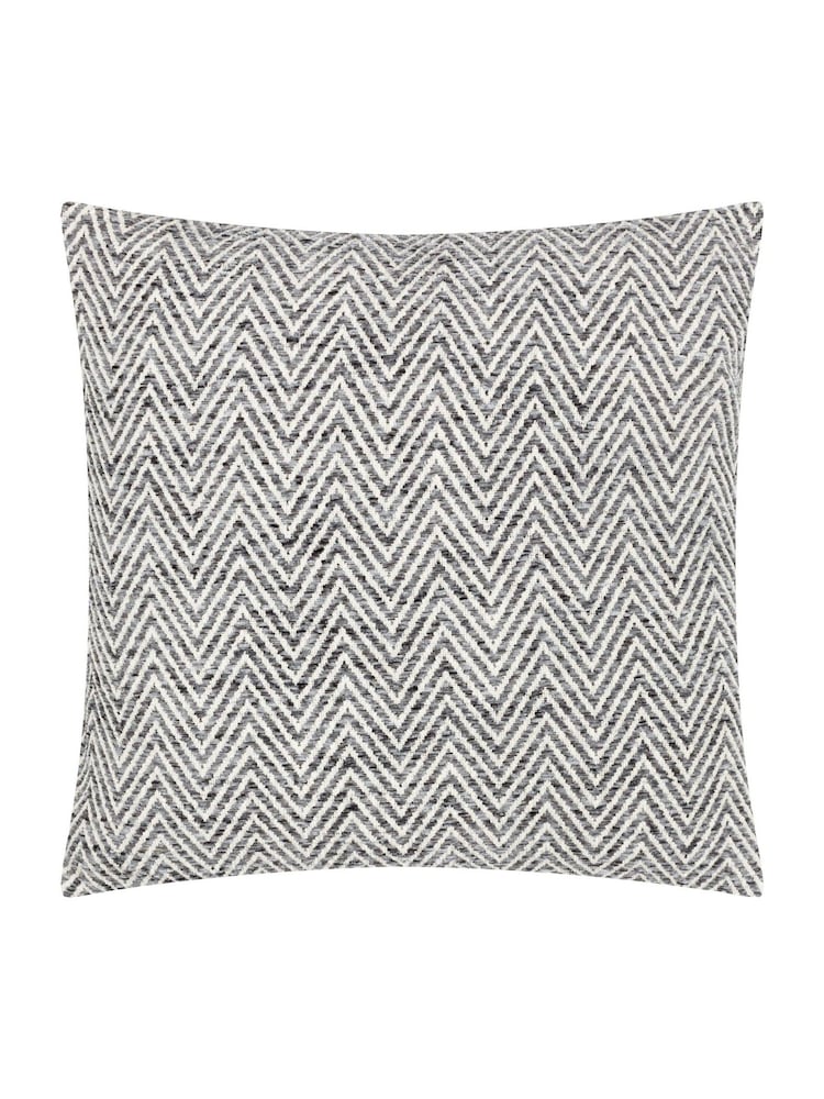 Wylder Charcoal Croft Jacquard Cushion - Image 2 of 6