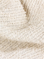 Yard Ecru Candar Woven Fringed Throw - Image 2 of 3