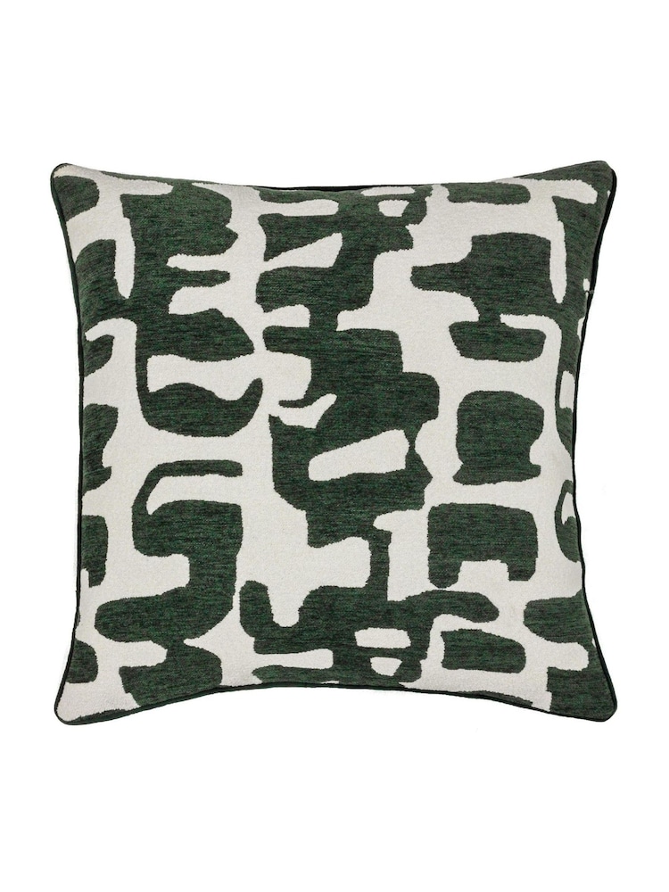 HÖEM Ivy Green Caval Jacquard Chenille Cushion - Image 1 of 5