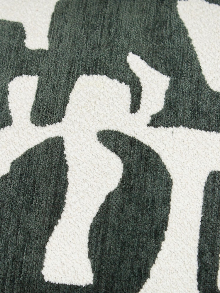 HÖEM Ivy Green Caval Jacquard Chenille Cushion - Image 5 of 5