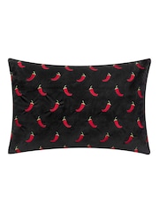 Furn Black Chillies Embroidered Cushion - Image 1 of 4