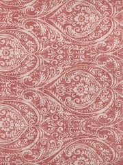 Paoletti Coral Seventy Three Durelle Damask Fringed 100% Cotton Throw - Image 2 of 4