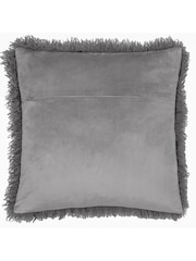 furn. Taupe Rowan Faux Fur Cushion - Image 2 of 4