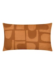 HÖEM Copper Hallam Embroidered 100% Cotton Cushion - Image 1 of 4