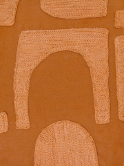 HÖEM Copper Hallam Embroidered 100% Cotton Cushion - Image 4 of 4