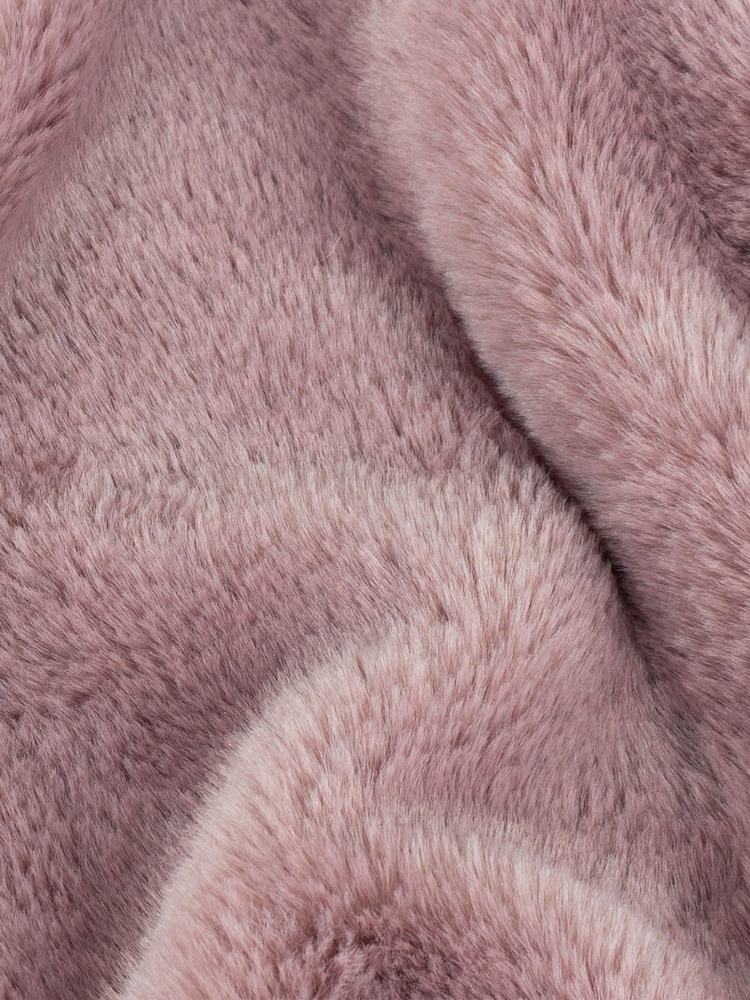 Furn Mulberry Kallu Reversible Faux Fur Throw - Image 2 of 2