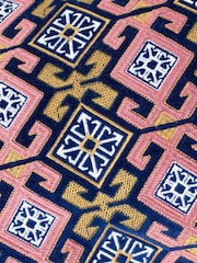 Подушка Paoletti Seventy Three Laurel с геометрической вышивкой 100% из хлопка - Изображение 4 из 4