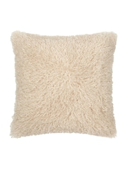 furn. Natural Rowan Faux Fur Cushion - Image 1 of 4