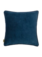 Paoletti Lemon or True Blue Seventy Three Chedworth Piped 100% Cotton Cushion - Image 2 of 4