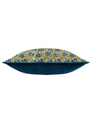 Paoletti Lemon or True Blue Seventy Three Chedworth Piped 100% Cotton Cushion - Image 3 of 4