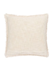 Paoletti Coral Seventy Three Durelle Damask Fringed 100% Cotton Cushion - Image 2 of 5