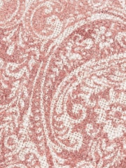 Paoletti Coral Seventy Three Durelle Damask Fringed 100% Cotton Cushion - Image 5 of 5