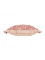Wylder Mae Floral Print Embroidered 100% Cotton Cushion - Imagem 3 de 5