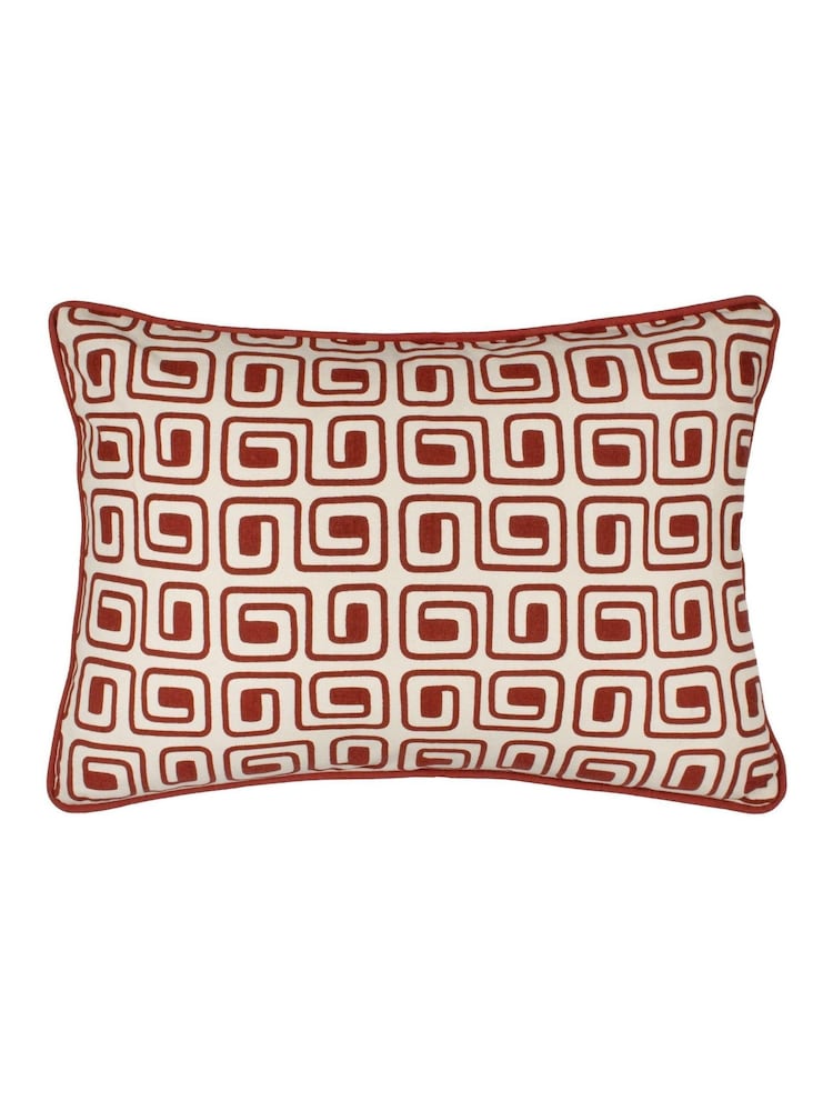 HÖEM Safara Geometric Piped 100% Cotton Cushion - Изображение 1 из 4